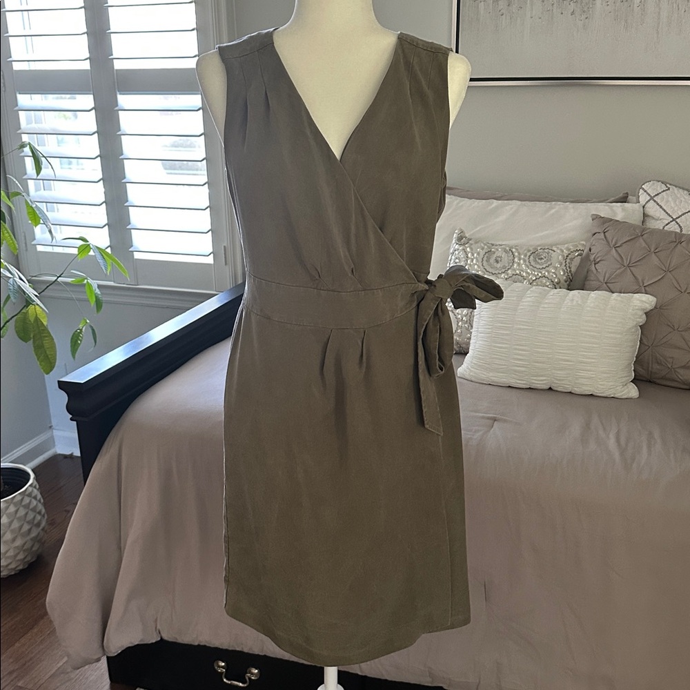 Banana Republic Olive Wrap Dress